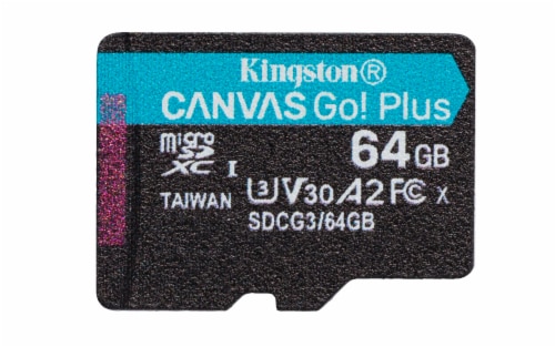 Kingston Technology Canvas Go! Plus 64GB Card Perspective: top