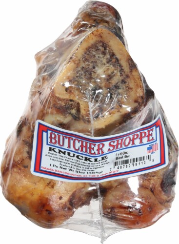 Butcher Shoppe Knuckle Bone Dog Treat Perspective: top