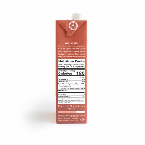 Rishi Tea Organic Masala Chai Tea Concentrate Perspective: top