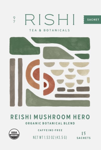 Rishi Tea Organic Reishi Mushroom Hero Tea Perspective: top