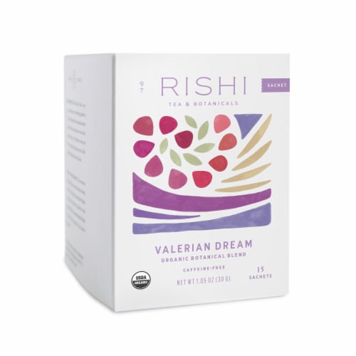 Rishi Tea & Botanicals Organic Valerian Dream Tea Perspective: top