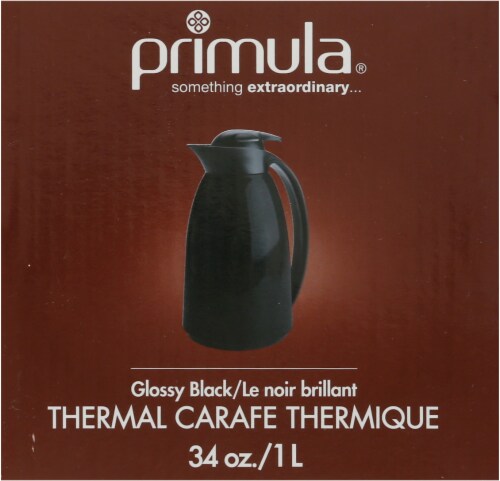 Primula Bryant Stainless Steel Thermal Carafe, 1.5 Liters, Matte Black