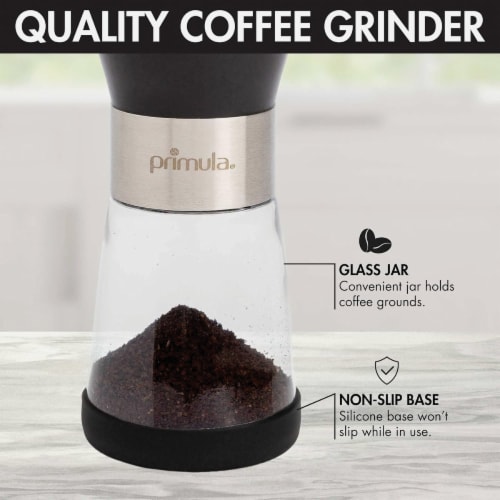 Primula® Black Manual Coffee Grinder Perspective: top
