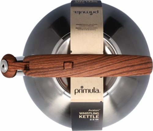Primula Avalon Whistling Gunmetal Kettle with Wood Handle Perspective: top