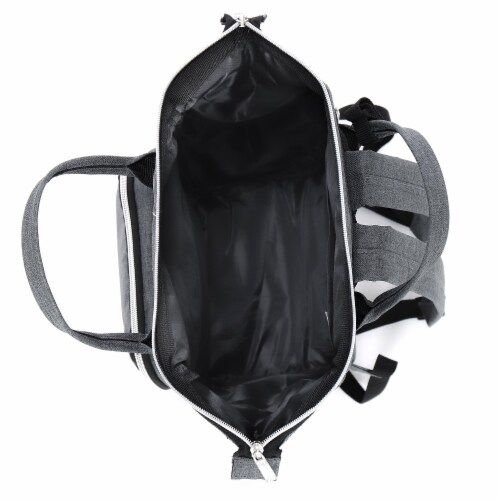 Everest Mini Backpack Handbag - Gray Perspective: top