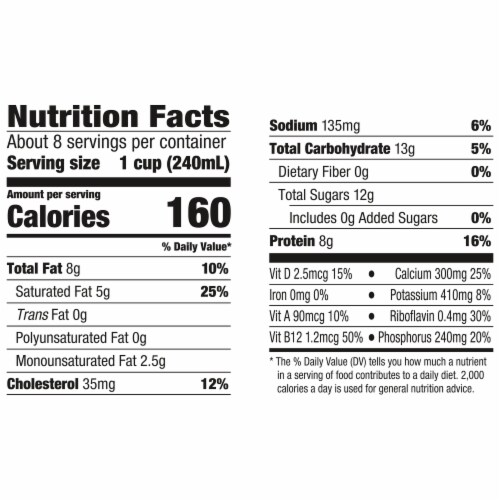 Horizon Organic Lactose Free Vitamin D Milk Half Gallon Perspective: top
