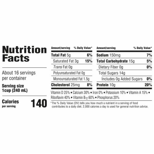 Horizon Organic 2% Reduced Fat Milk Perspective: top