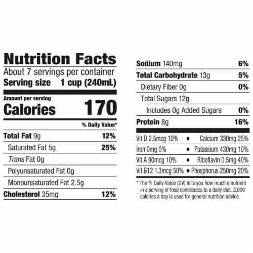 Horizon Organic Grassfed Whole Vitamin D Milk Perspective: top