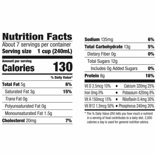 Horizon Organic Grassfed 2% Reduced Fat Milk Perspective: top