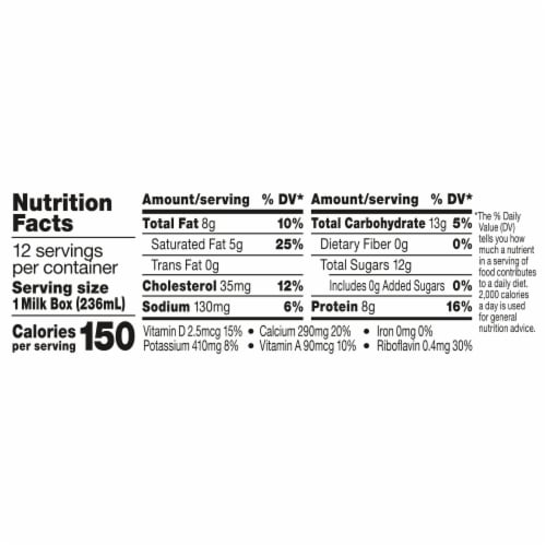 Horizon Organic Shelf Stable Whole Milk Perspective: top