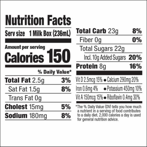 Horizon Organic 1% Lowfat Chocolate Milk Perspective: top