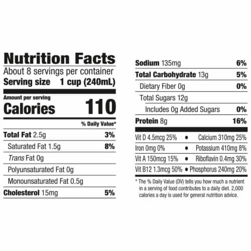 Horizon Organic 1% Lowfat Milk Half Gallon Perspective: top