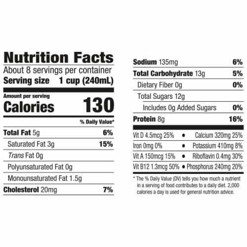 Horizon Organic 2% Reduced Fat Milk Half Gallon Perspective: top