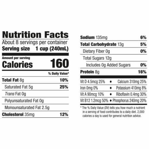 Horizon Organic Vitamin D Whole Milk Perspective: top