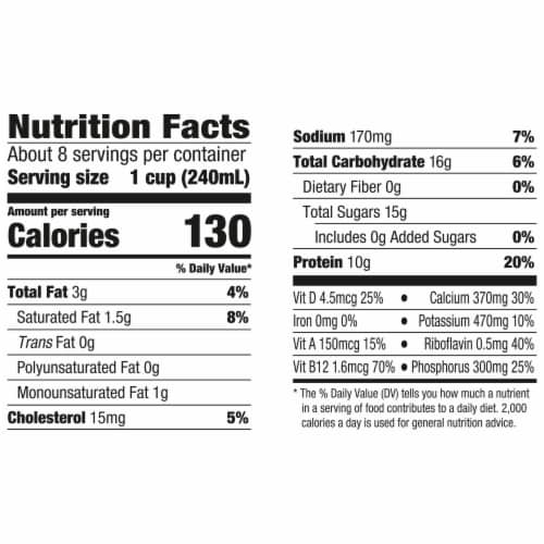 Horizon Organic 1% Lowfat Milk Perspective: top