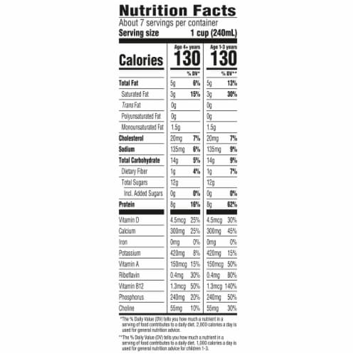 Horizon Organic Growing Years 2% Reduced Fat Milk Perspective: top