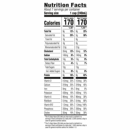 Horizon Organic Growing Years Whole Milk Perspective: top