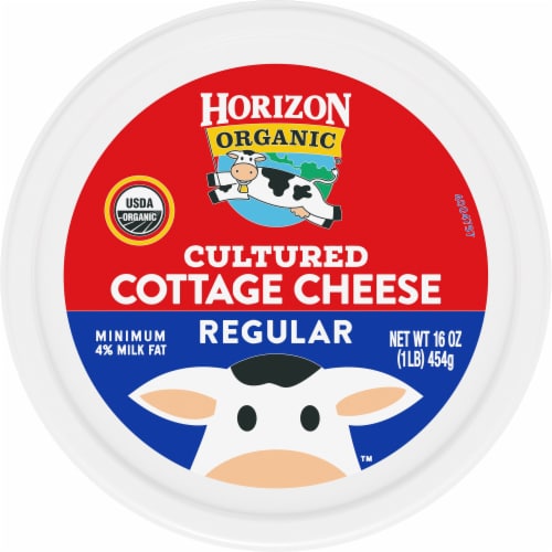 Horizon Organic® Regular Cultured Cottage Cheese Perspective: top