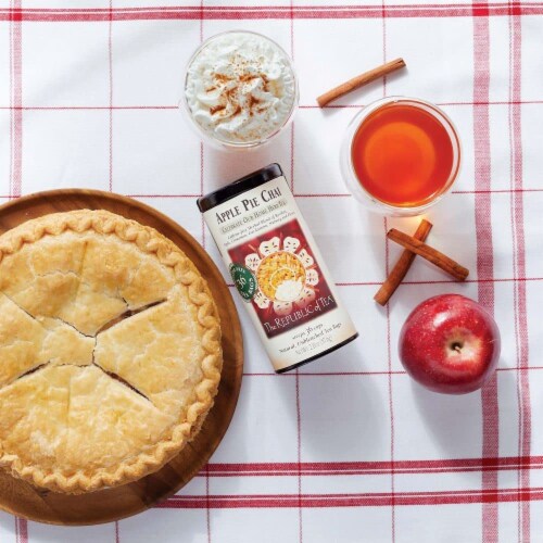 The Republic of Tea Apple Pie Chai Herbal Tea, Caffeine Free, 36 Tea Bags