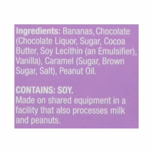 Diana's 100% Gluten Free Dark Chocolate Caramel Crunch Frozen Fresh Fruit Bananas Bites Perspective: top