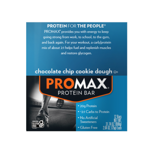 Promax® Chocolate Chip Cookie Dough Protein Bars Perspective: top