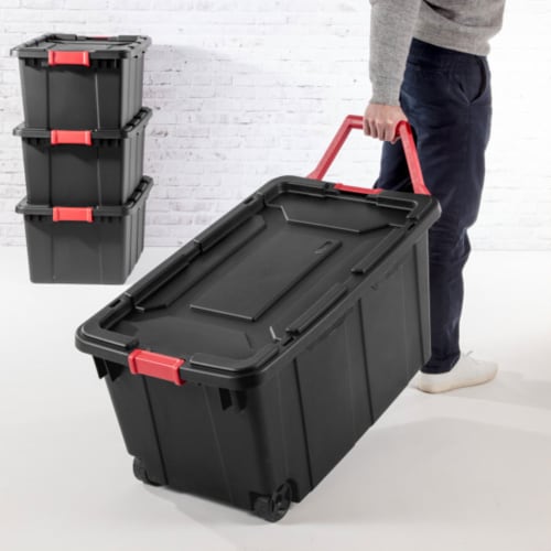 Sterilite Latch & Carry 18 Gallon Plastic Stacking Storage Tote w/ Lid, 18  Pack, 1 Piece - Ralphs