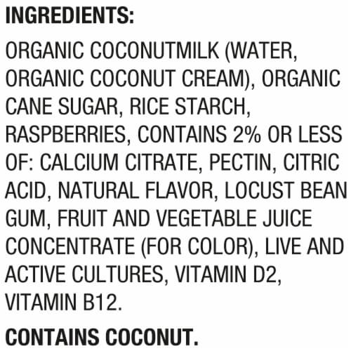 SO Delicious® Dairy-Free Raspberry Coconutmilk Yogurt Alternative Perspective: top