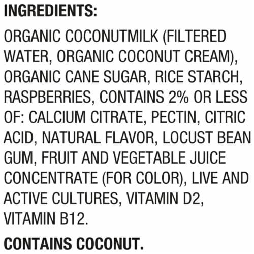 SO Delicious® Dairy-Free Raspberry Coconutmilk Yogurt Alternative Perspective: top