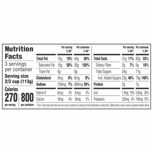 So Delicious Dairy Free Chocolate Cookies N’ Cream Cashew Milk Frozen Dessert Carton Perspective: top