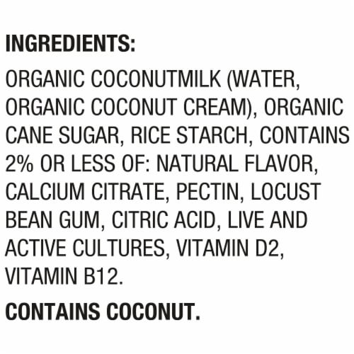 So Delicious Dairy Free Vanilla Coconut Milk Yogurt Cup Perspective: top