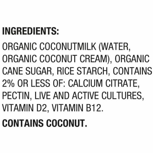So Delicious Dairy Free Plain Coconut Milk Yogurt Cup Perspective: top