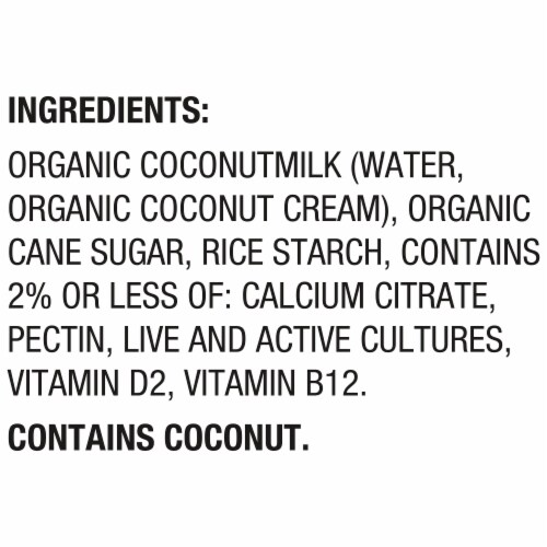So Delicious Dairy Free Plain Coconut Milk Yogurt Cup Perspective: top