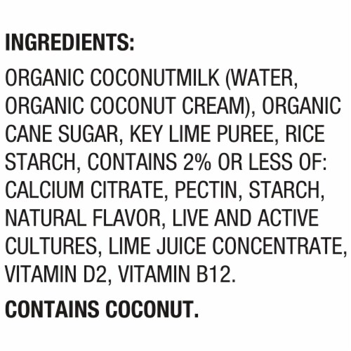SO Delicious® Dairy-Free Coconut Milk Key Lime Yogurt Alternative Perspective: top