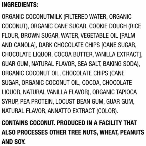 SO Delicious Cookie Dough Coconutmilk Dairy Free Frozen Dessert Perspective: top