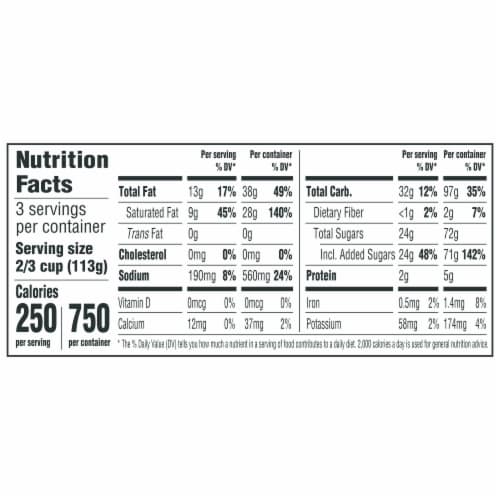 SO Delicious Snickerdoodle Cashewmilk Dairy Free Frozen Dessert Perspective: top