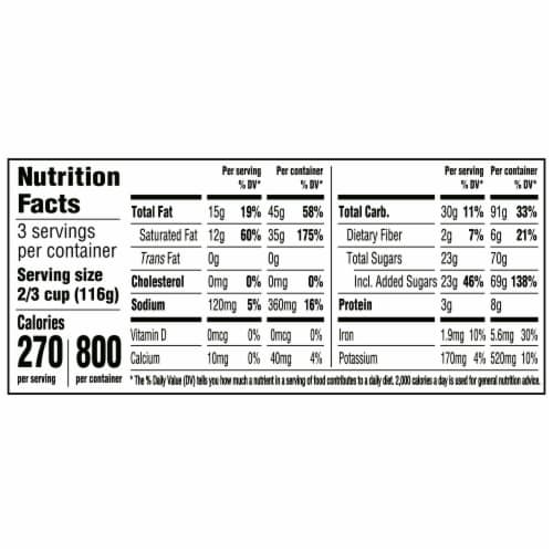 So Delicious Dairy Free Cashew Milk Frozen Dessert Dark Chocolate Truffle Vegan Carton Perspective: top