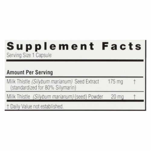 Nature's Answer - Milk Thistle Seed Extract - 120 Vegetarian Capsules Perspective: top