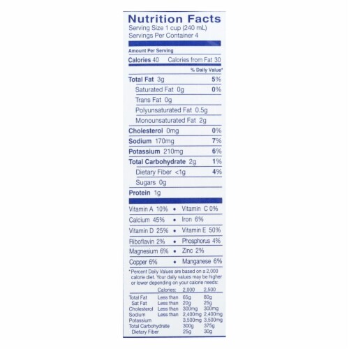 Almond Breeze - Almond Milk - Unsweetened Chocolate - Case of 12 - 32 fl oz. Perspective: top