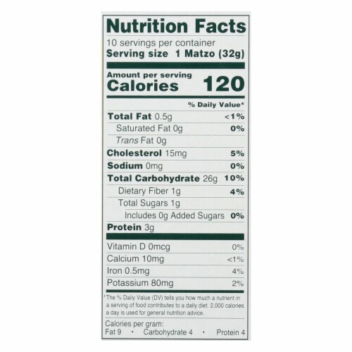 Manischewitz - Egg Matzo - Case of 12 - 12 oz. Perspective: top
