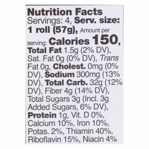 Schar - Rolls Hot Dog Gluten Free - Case of 4-8 oz. Perspective: top