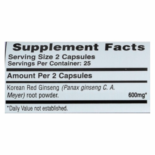 Imperial Elixir Ginseng Korean Red - 50 Caps Perspective: top