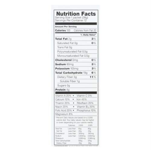 McCann's Irish Oatmeal Instant Oatmeal Regular - Case of 12 - 11.85 oz. Perspective: top