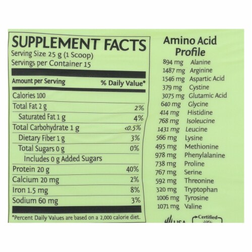 Sunwarrior - Protein Organic Classic Natural - 375 GRM Perspective: top