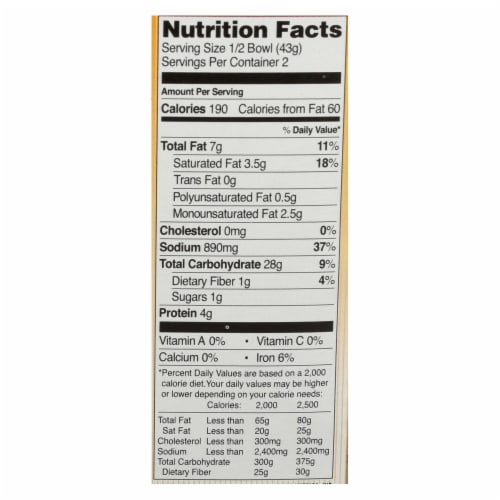 Nong Shim Kimchi Cup - Vegan - Case of 12 - 3.03 oz. Perspective: top