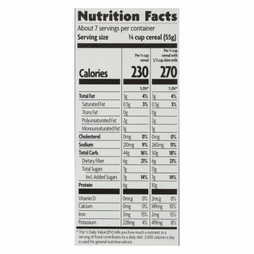 Nature's Path Organic Heritage Crunch Cereal - Case of 12 - 14 oz. Perspective: top