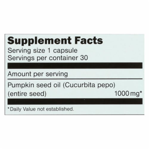Sanhelios Curbita Bladder Caps European Pumpkinseed Oil - 1000 mg - 30 Softgels Perspective: top