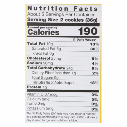 Pamela's Products - Cookies - Lemon Shortbread - Gluten-Free - Case of 6 - 6.25 oz. Perspective: top