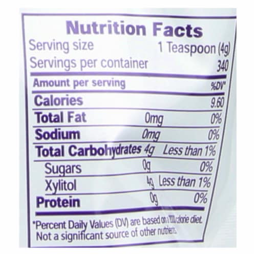 Xylosweet All Natural Low Carb Xylitol Sweetener - 3 lb. Perspective: top