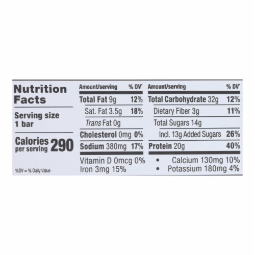 Probar Peanut Butter Chocolate Core Bar - Case of 12 - 2.46 oz Perspective: top