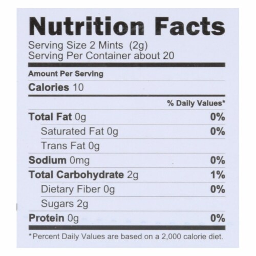VerMints Breath Mints - All Natural - GingerMint - 1.41 oz - Case of 6 Perspective: top